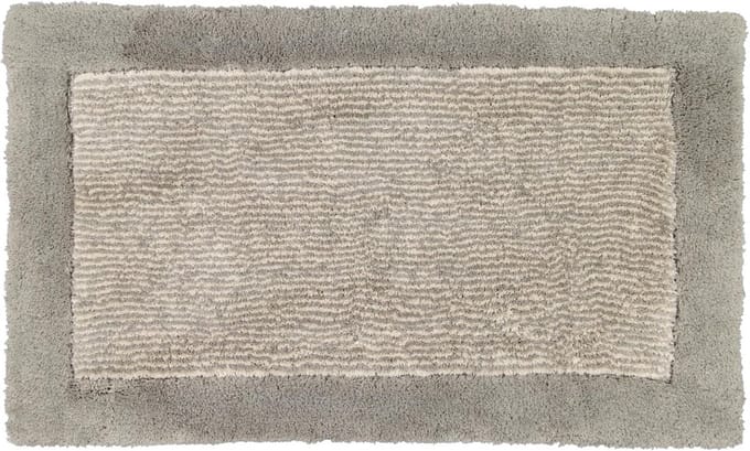 Luxe Badmat Two-Tone - Grafiet - 70 x 120 cm - Antislip Badkameraccessoire