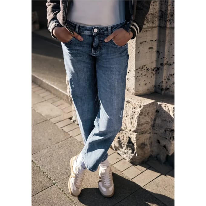 Jeans met verwoeste look