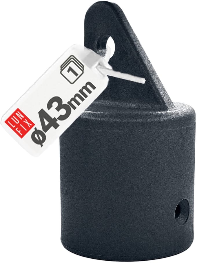 Strebenkap - voor 42 mm palen - bevestigen - antraciet
