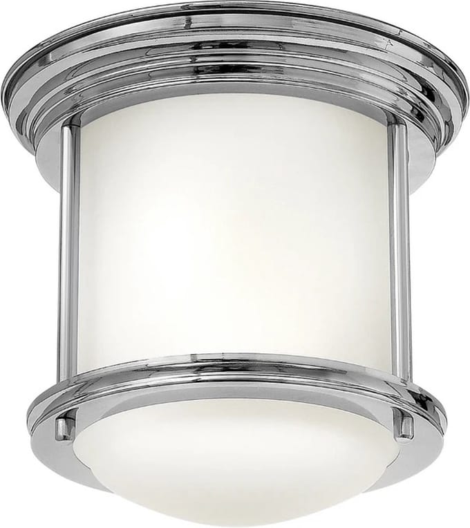 Hinkley LED Plafond Badkamerlamp Hadrian | 1X E27 Max 60W | IP44 | Dimbaar | Chrome