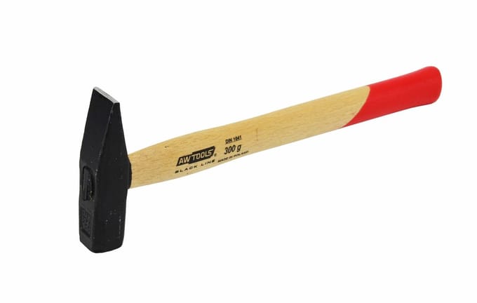 Awtools Black Line - Smeden Hamer - 300g - Ergonomische Houtgreep