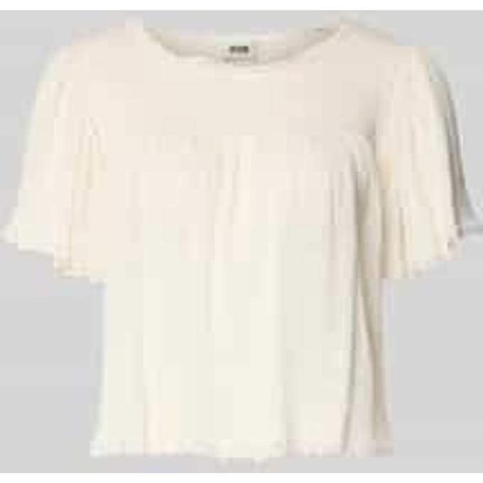 T-shirt van linnenmix met kant model 'TAYLIE'