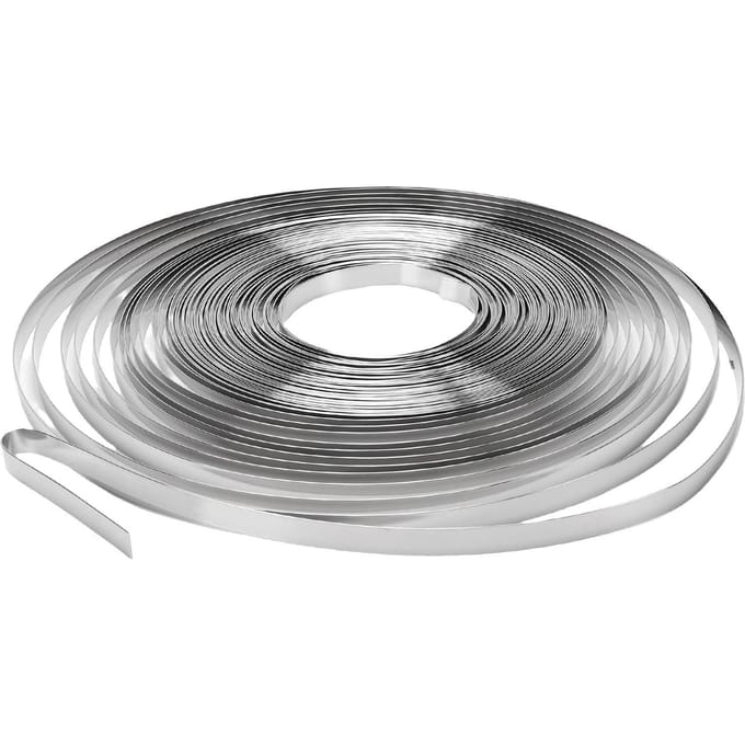RVS omsnoeringsband 1Celsius2in Breedte 0.02in Dikte 100ft Lengte 304 RVS Bandageband gray