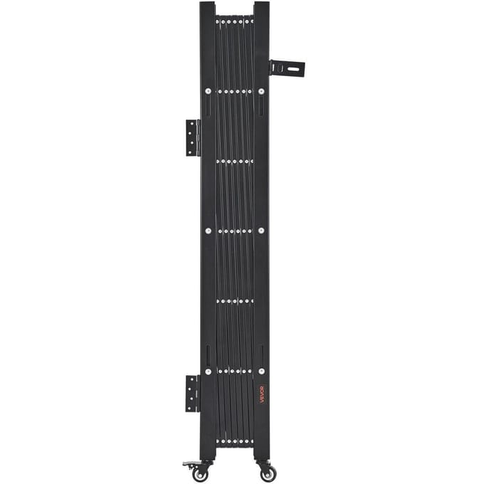 Enkel inklapbaar beveiligingshek Vergrendelbaar schaarhek 74,80 x 51,57 inch (BxH)