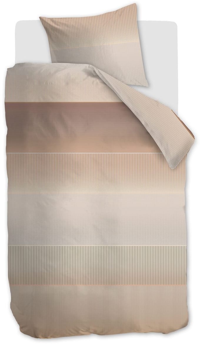Kardol Abstract dekbedovertrek - Eenpersoons - 140 x 200/220 cm - Terra