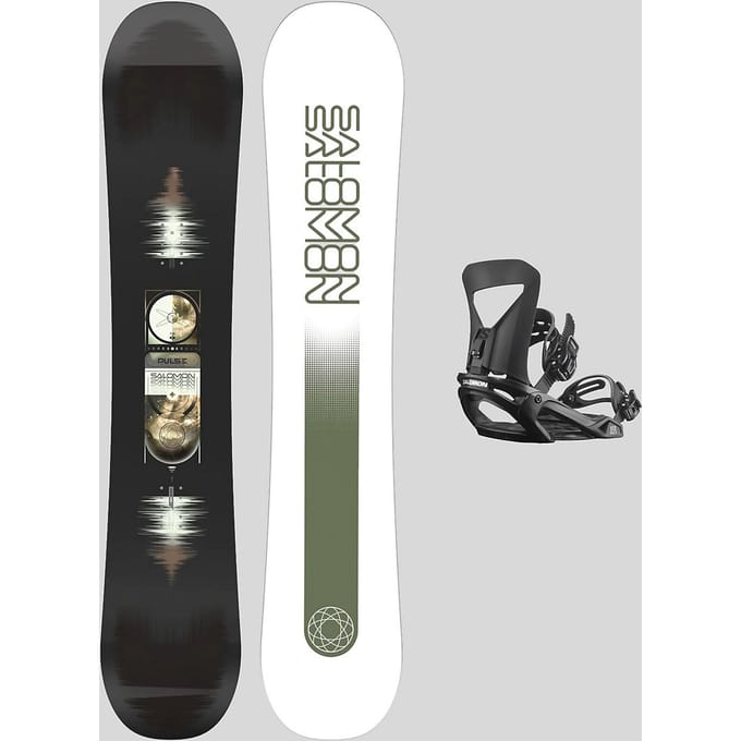Salomon Pulse + Pact Black L 2026 Snowboard Set patroon