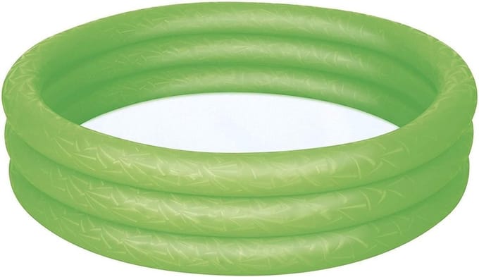 Kinderbadje 3-ring zwembad voor kinderen - 122 x 122 x 25 cm - Groen