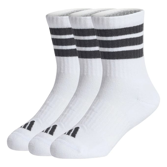 Gewatteerde sokken voor kinderen adidas 3 stripes (x3)