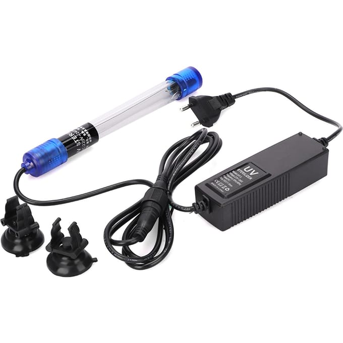Waterdichte UV Sterilisator Lamp Bacteriedodende voor Aquarium Vissen 5W gray