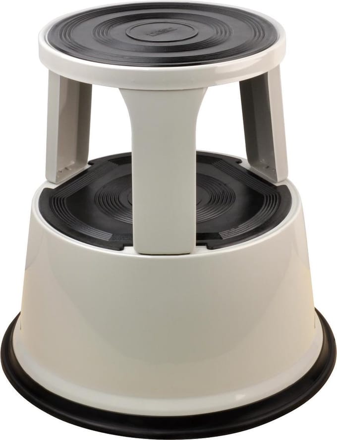 DESQ® opstapkruk - Grijs - Metaal - Hoogte 42,6 cm