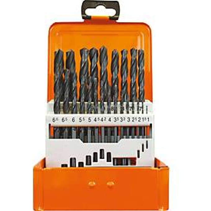 Projahn boorcassette ECO, HSS-R, 24-delig, Ø 1-10,5 mm / 0,5 mm stappen