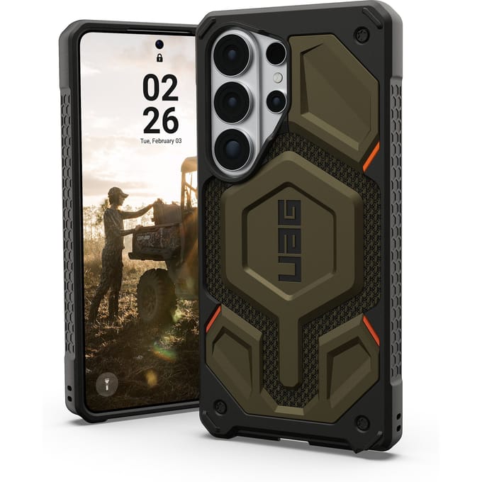 UAG Monarch Pro Backcover geschikt voor Samsung Galaxy S26 Ultra - Kevlar Element Green