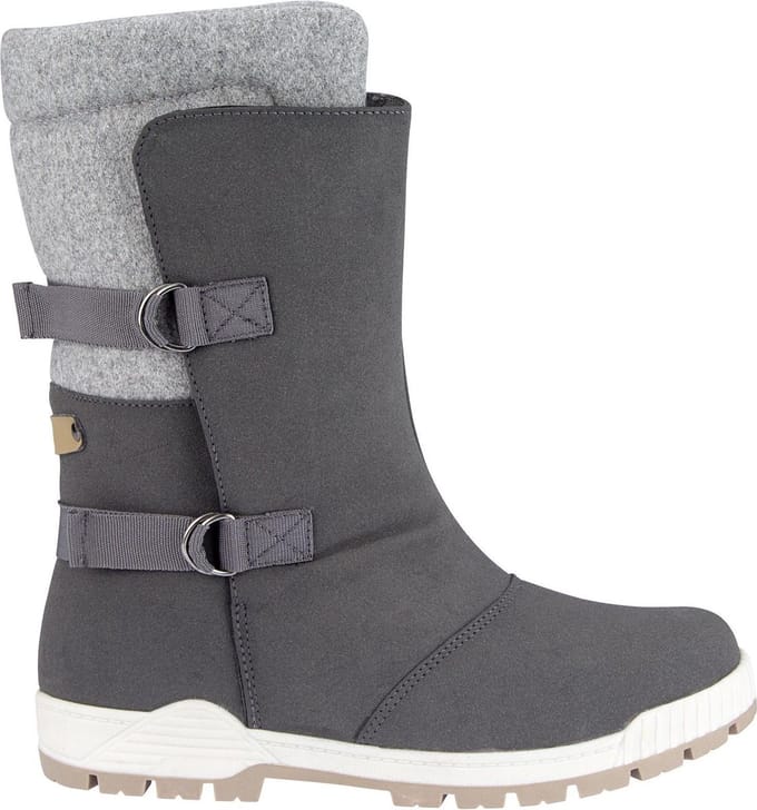 Winter-grip Snowboots Sr - Felt Strapper - Antraciet/Grijs mêlee - 36