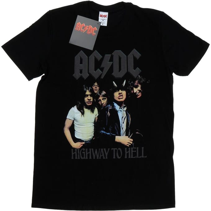 AC/DC Heren Highway To Hell T-Shirt (Zwart)
