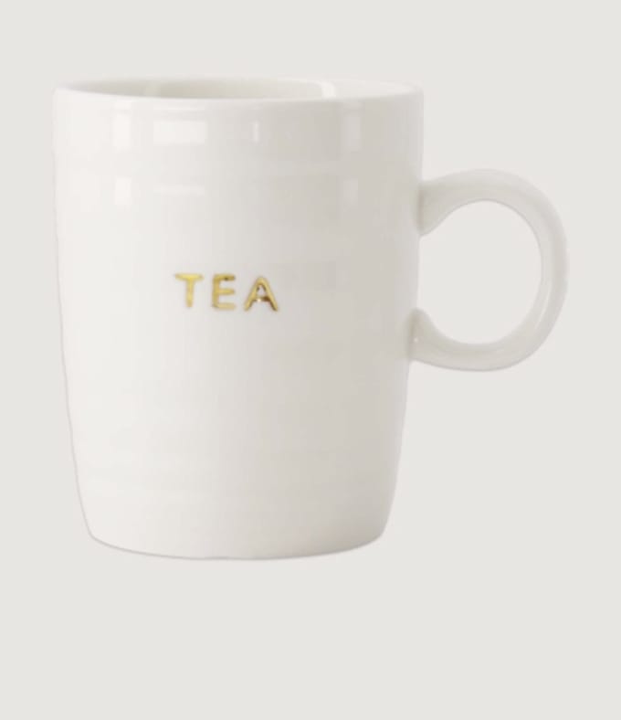 Theemok tea gouden letters Zusss