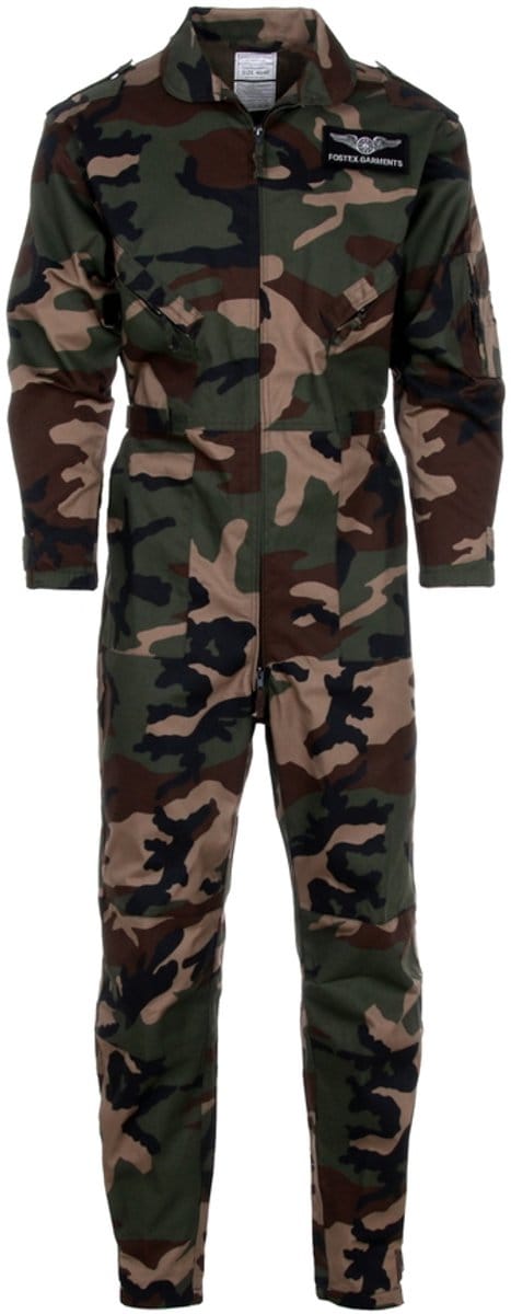 Fostex piloten overall woodland camo