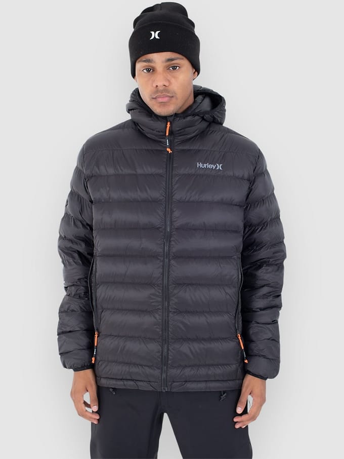 Hurley Cayuga Puffer Jas zwart