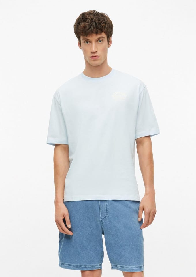 regular fit T-shirt van puur katoen