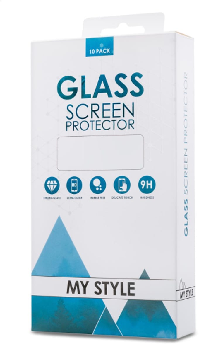 My Style Tempered Glass Screen Protector for Apple iPhone 13/13 Pro/14/16e/17e Clear (10-Pack)