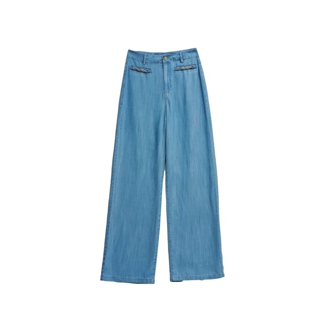 Dames wijde jeans Salsa Jeans Lightdenim