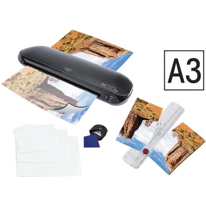 Olympia Laminator-set A 330 Plus 3138 DIN A3, DIN A4, DIN A5, DIN A6, DIN A7, DIN A8, Visitekaart