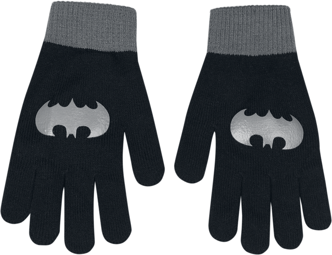 Batman Batman - Logo Dames Handschoenen - zwart/grijs - Standard