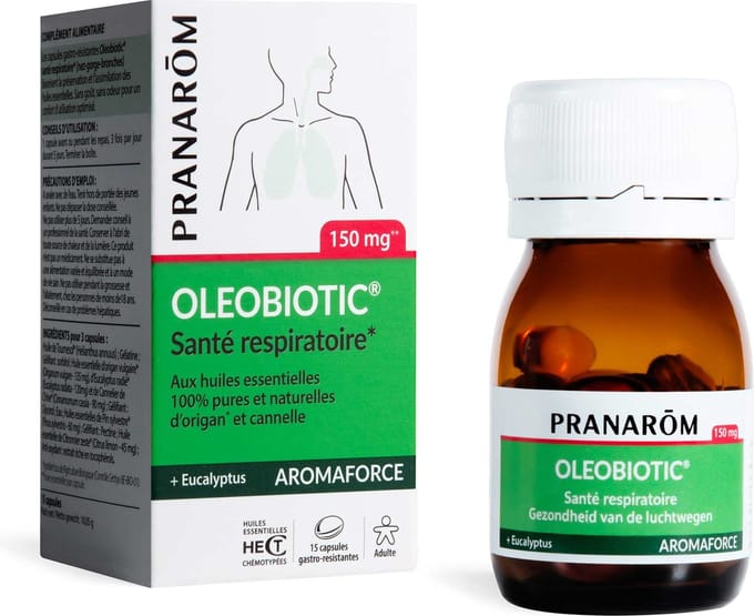 Pranarom - Oleobiotic® Santé respiratoire* - 15 capsules