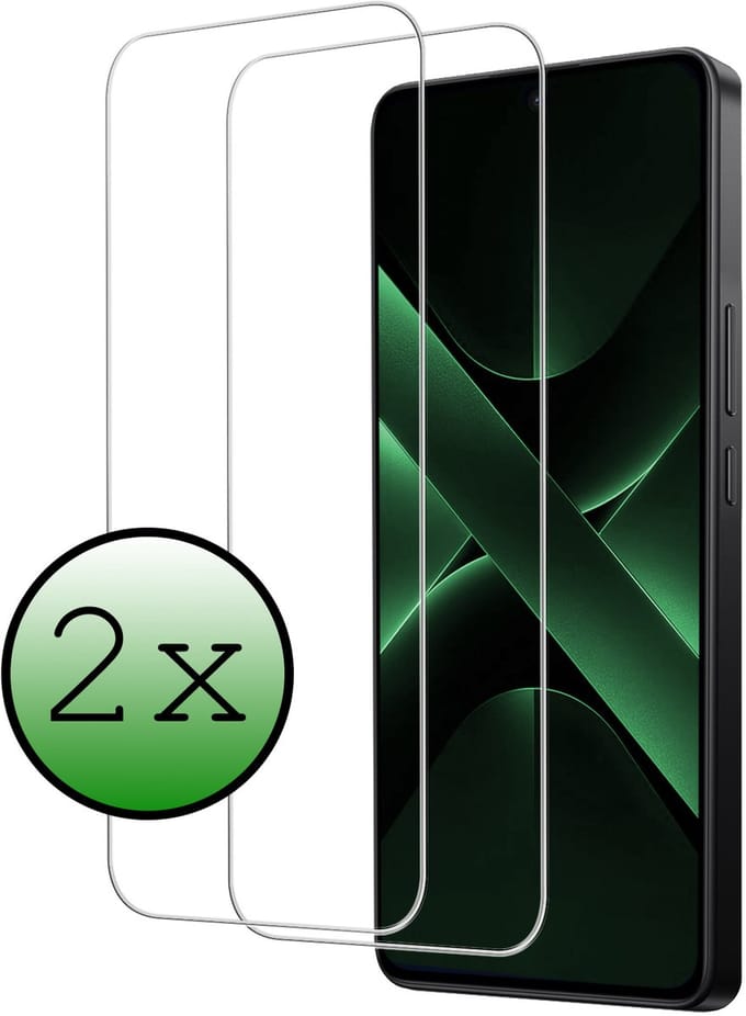 Screenprotector - 2 Stuks Geschikt voor Xiaomi Poco X7 Pro - Extra Sterk - Beschermglas - Gehard Glas - Tempered Glass - Screen Protector