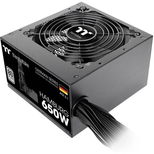 Thermaltake HAMBURG power supply unit Voeding - 650 Watt - ATX - 80 Plus ja