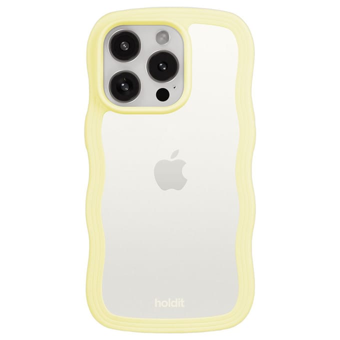 Holdit Wavy Case geschikt voor Apple iPhone 15 Pro Max - Lemonade