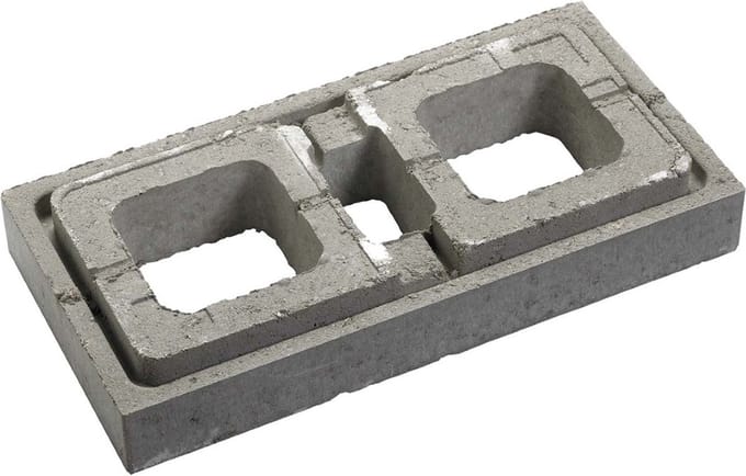 Globe L muurelement 60 x 30 x 9 cm tuintegel Grijs per stuk Gardenlux