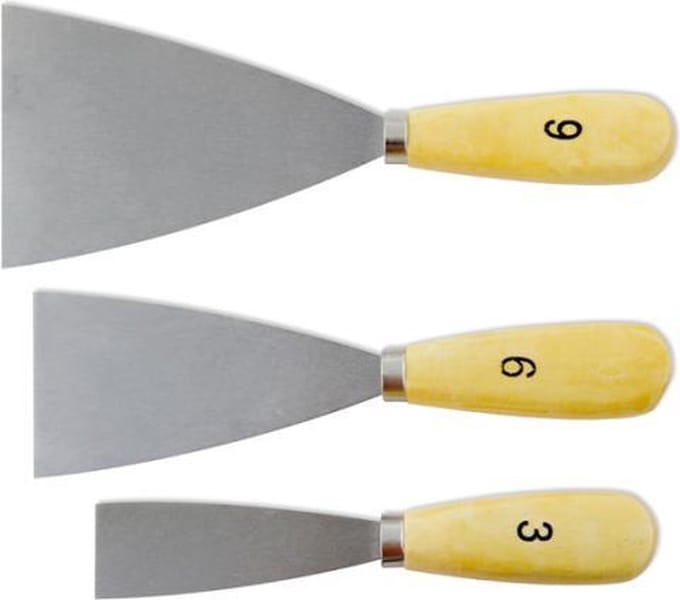 Plamuurmes - Plamuurmessen - Plamuurmesset - 3 stuks - 3/5/8 cm