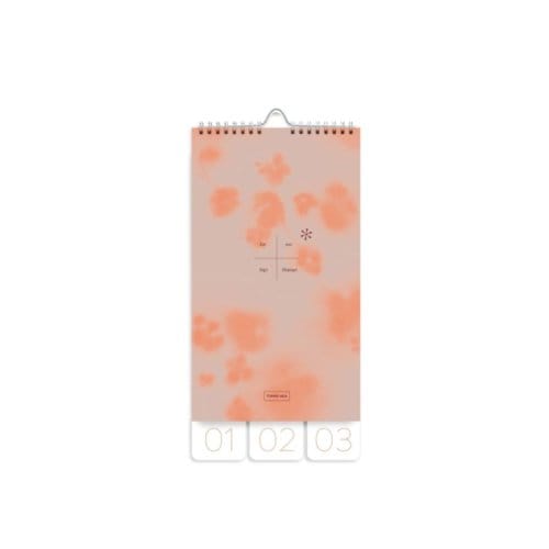 Tinne + mia verjaardagskalender, formaat 29,7 x 15 cm, fleur de cerisier