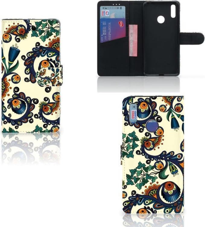 Wallet Case Huawei Y7 (2019) Barok Flower