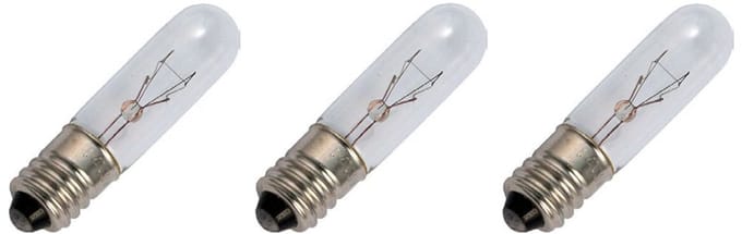 Signaallamp E10 60V 3W - 50 mAh - 3 stuks - T10 Gloeilamp Ø10mm - 40mm - 2500K - Dimbaar
