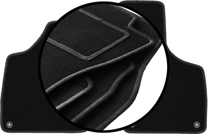 Complete set veloursmatten voor: Audi TT II 8J cabrio, roadster, coupé (2006-2014)
