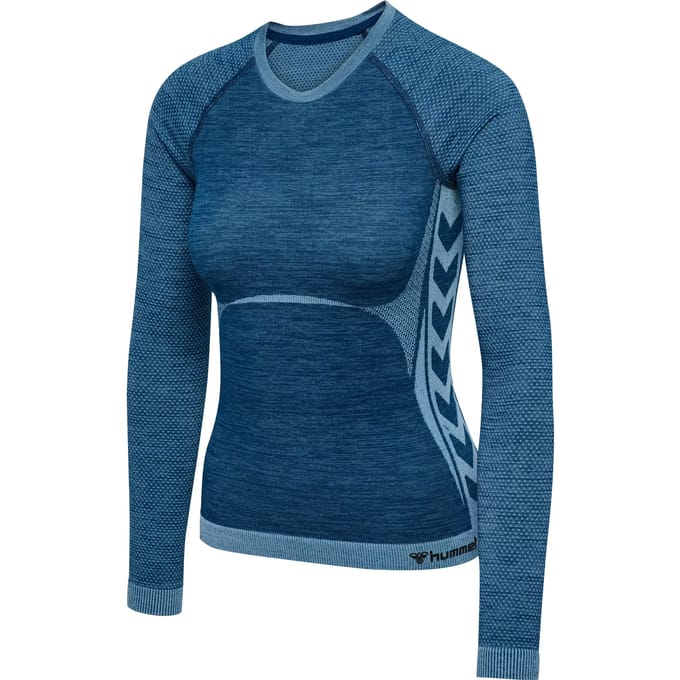 Naadloze lange mouw strakke top dames Hummel Clea