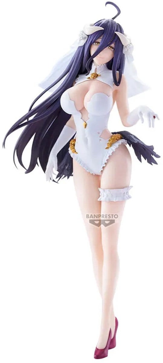 Bandai Overlord - Figuur Glitter & Glamours - Albedo Wedding Version