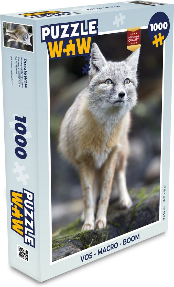 Puzzel Vos - Macro - Boom - Legpuzzel - Puzzel 1000 stukjes volwassenen