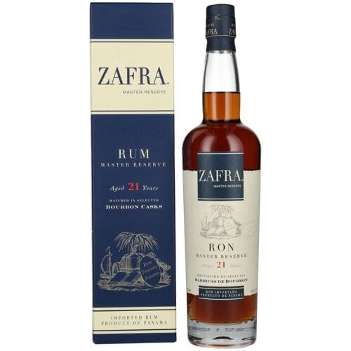 Zafra Ron Zafra Añejo 21 Años Ron Master Reserve 40% Vol. 0,7l in geschenkverpakking