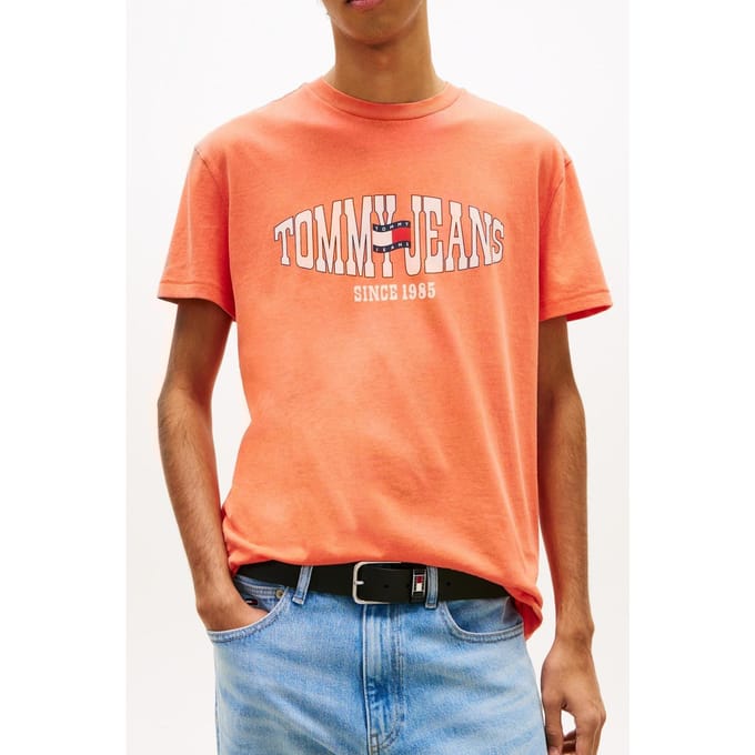 Tommy Hilfiger Tjm Regular La Waving T-shirt Horizon Größe: M | Basic T-Shirts Outlet | Herren