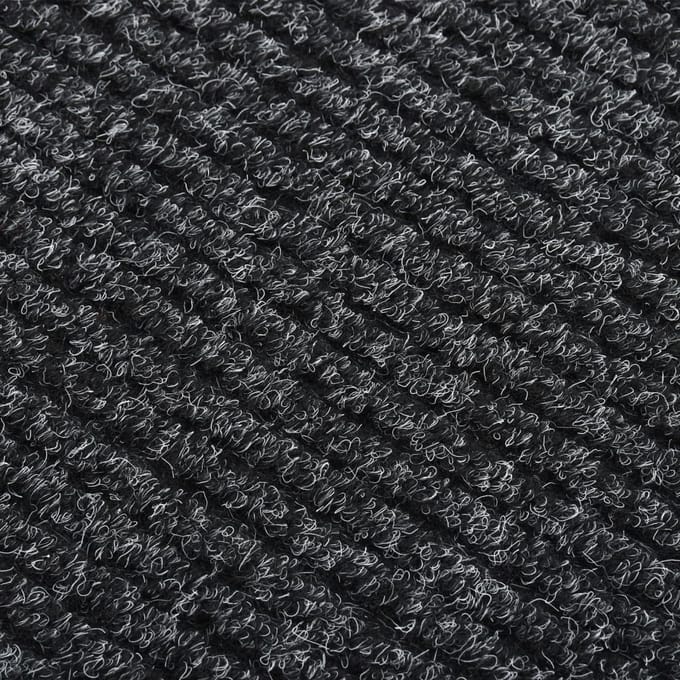 vidaXL - Droogloopmat - 100x450 - cm - antracietkleurig