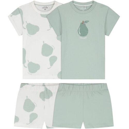 Prénatal peuter shortama 2 stuks Ivoor Wit 122 heren