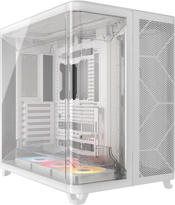 Corsair AIR 5400 RS-R ARGB White - Case - Miditower - Wit