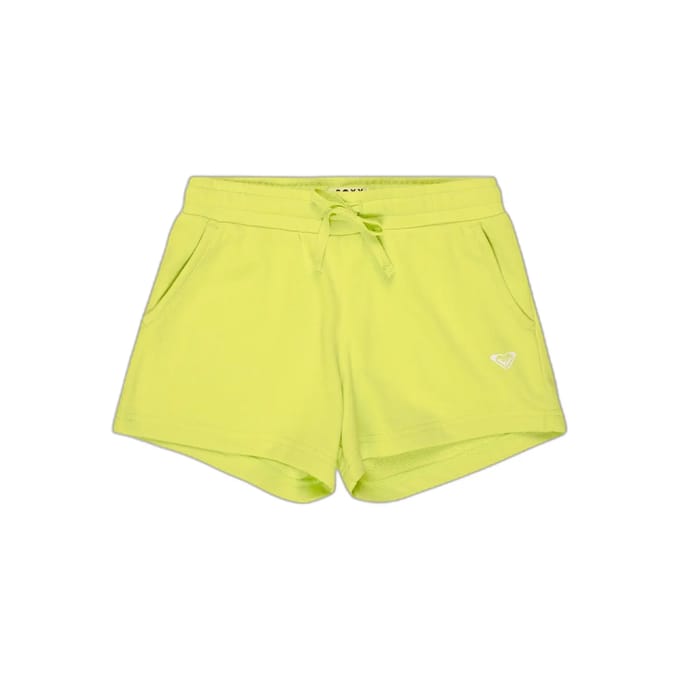 Roxy Surf Feeling Terry Korte Sportbroek Groen,Geel 8 Years Meisje