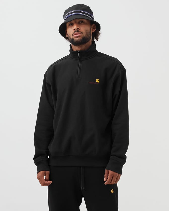 Half Zip American Script SWEATSHIRT