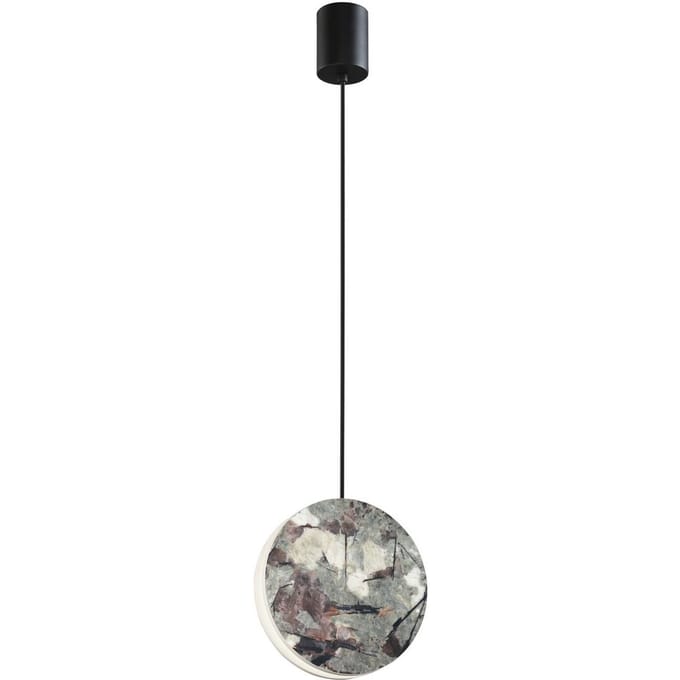 Viokef LED hanglamp Anais, groen, Ø 17,5 cm, kunststeen