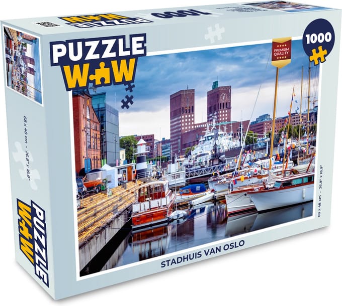 Puzzel Stadhuis van Oslo - Legpuzzel - Puzzel 1000 stukjes volwassenen