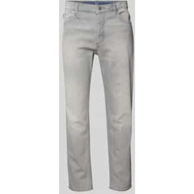 tapered straight fit jeans van katoenmix model 'BRODY'