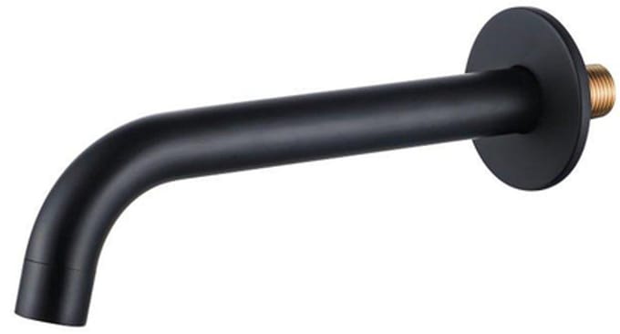 FugaFlow Eccelente Sobrado uitloop - 27cm - inkortbaar - mat zwart